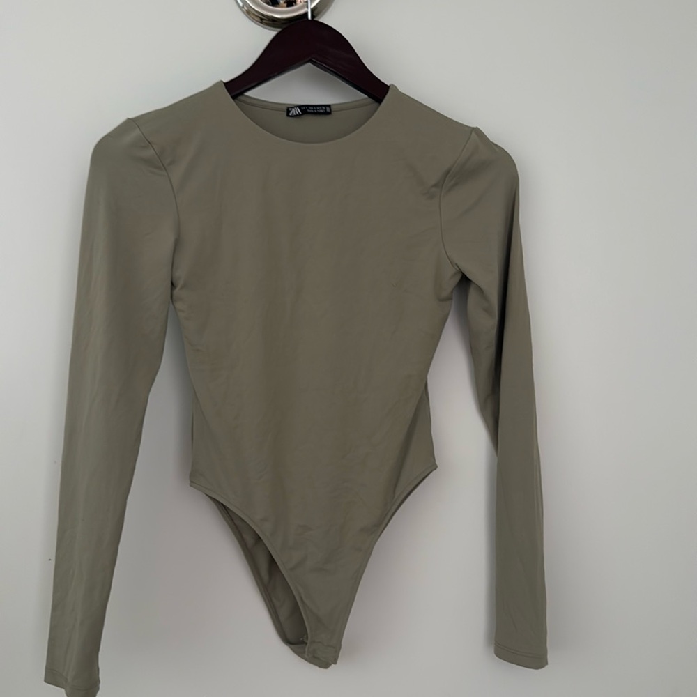 Zara moss green bodysuit